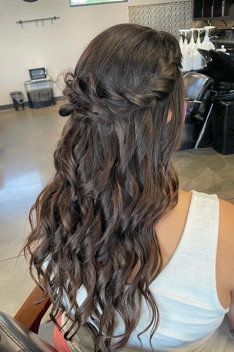 Bridal updo