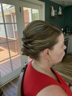 Bridal updo