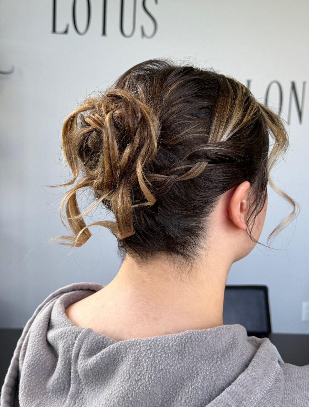 Bridal updo